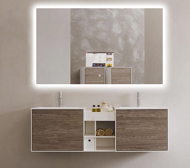 Phần mềm gương thông minh Fitbathmirror-----Gương cảm ứng thông minh tròn có đèn nền cho phòng tắm